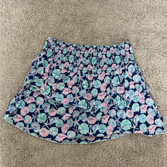 Simply Southern Dresses & Skirts - Simply Southern Blue and Pink Seashell Mini Skirt